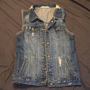 Denim jean vest